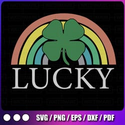lucky shamrock st. patrick's day saint paddy's rainbow irish premium st patricks day svg, saint patrick's svg,