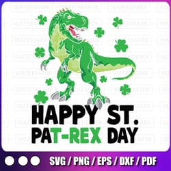 happy st pat-rex dinosaur png, saint patrick's day for boys girls png, st. patricks rex png, st. pat-rex day, luck t-rex
