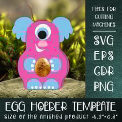one eyed monster | chocolate egg holder template