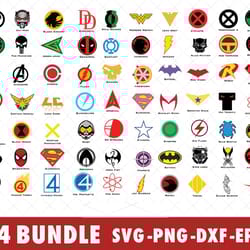 marvel superhero icons avengers superheroes svg bundle files for cricut, silhouette