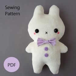 Bunny Sewing Pattern - Beginner Friendly (in 2 sizes)