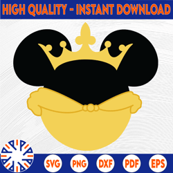 disney, beauty, belle, princess, icon, minnie, mickey, mouse, head, ears, digital, download, tsvg , cut file, svg