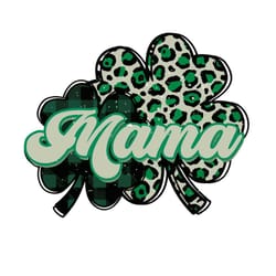 mama leopart shamrock st patrick's day svg cutting files