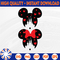 disney castle svg, minnie svg, mickey castle svg, disney vacation svg, mouse ears svg, disney svg cutting file