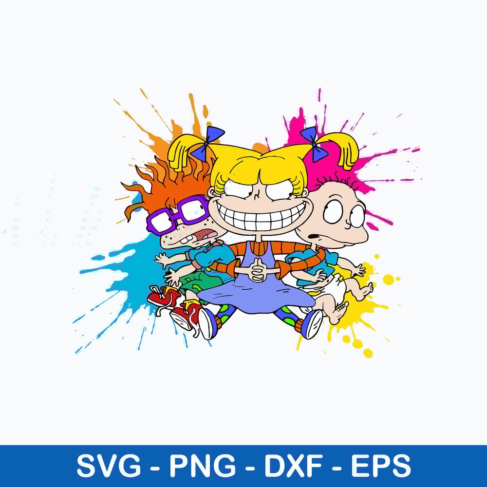 Rugrats Svg, Colorful Rugrats Svg, Png Dxf Eps Digital File.jpeg