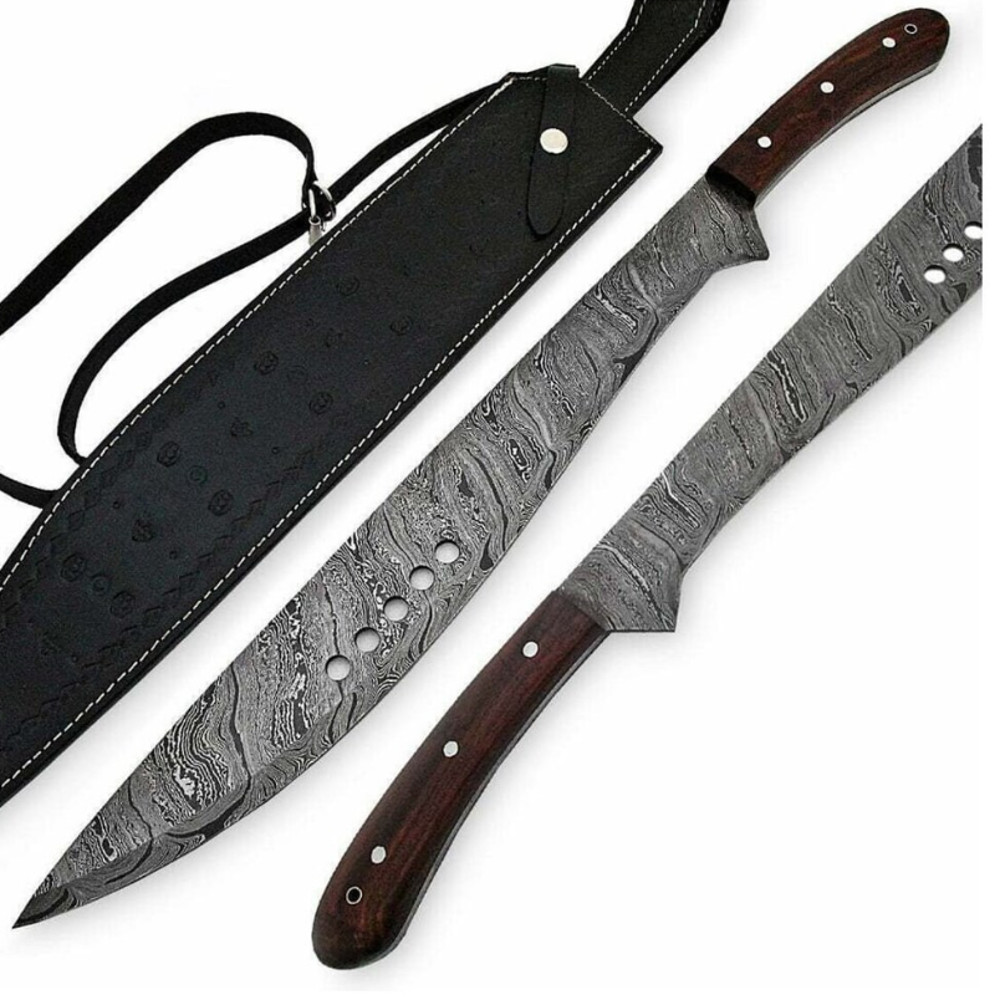 Machete Eli Machete Knife Hunting Sword Damascus Kukri Knife Damascus Machet.png