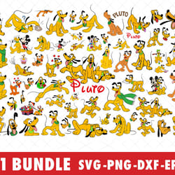 disney pluto svg bundle files for cricut, silhouette, disney pluto svg, disney pluto svg files, disney pluto svg bundle