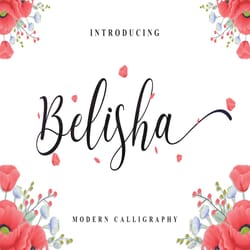 belisha modern script trending fonts - digital font