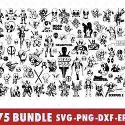 deadpool marvel svg bundle files for cricut, silhouette, deadpool marvel svg, deadpool superhero svg files, deadpool svg