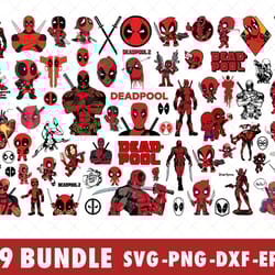 deadpool marvel svg bundle files for cricut, silhouette, deadpool marvel svg, deadpool superhero svg files