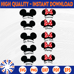 mickey and minnie half, mickey mouse and minnie mouse svg, walt disney quotes svg, dxf,png, clipart, cricut, quotes