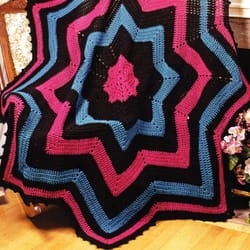 star dreamer afghan vintage crochet pattern 192