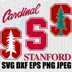stanford cardinal svg png jpeg dxf digital cut vector files for silhouette studio cricut design
