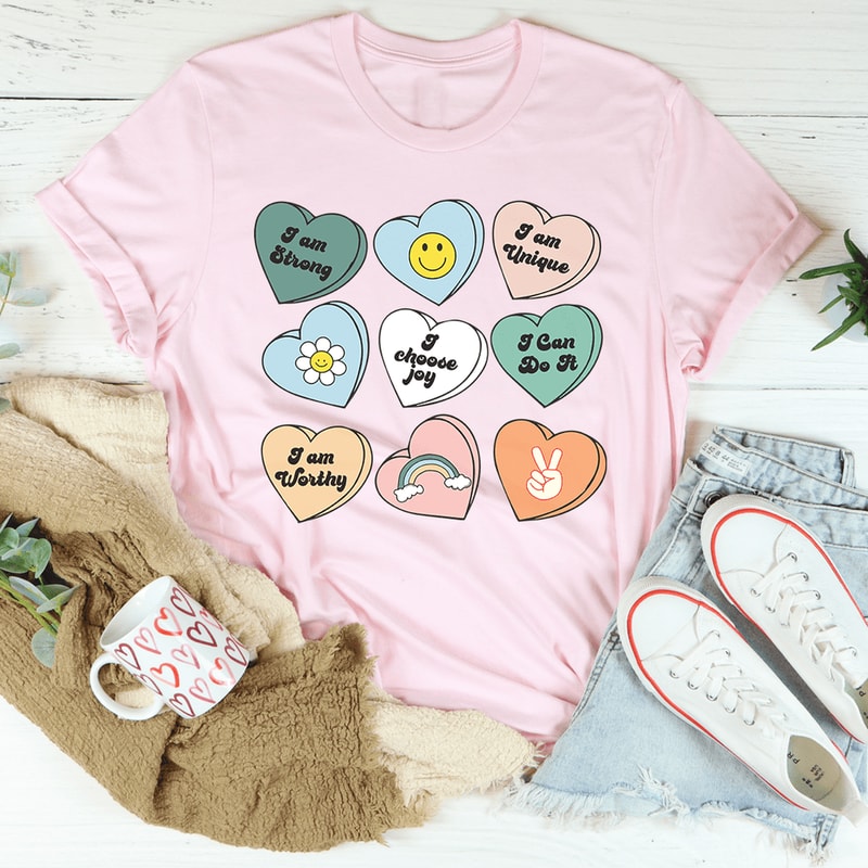 candy-hearts-positivity-affirmations-tee-peachy-sunday-t-shirt