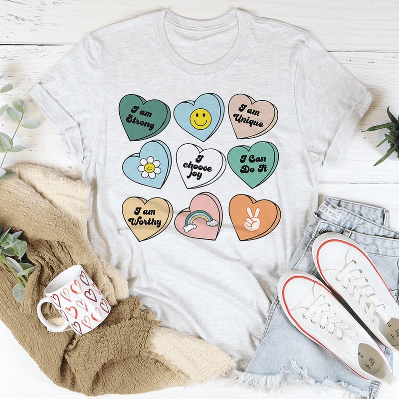 candy-hearts-positivity-affirmations-tee-peachy-sunday-t-shirt