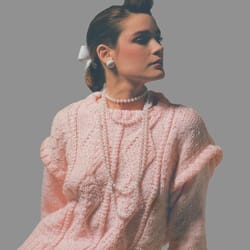 vintage knitting pattern 240 lady's sweater pullover women