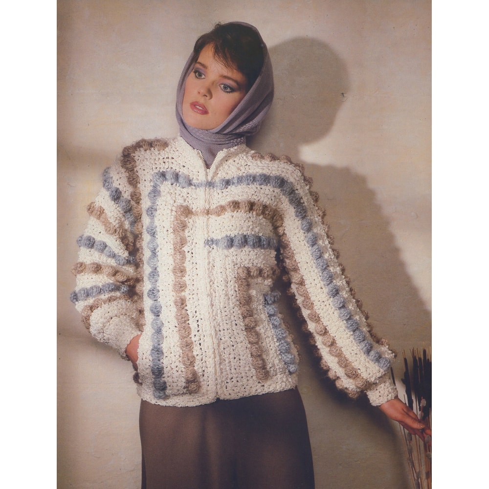 crochet jacket vintage pattern