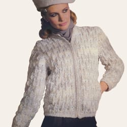 vintage crochet pattern 249 jacket women