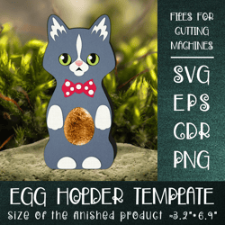 munchkin cat | easter egg holder template