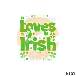 st patricks day everyone loves an irish girl shamrocks svg