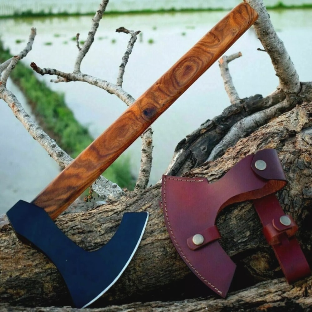 Handmade Viking Carbon Steel Tomahawk Axe Hatchet Hunting Axesjpeg