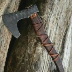steel forged tomahawk viking axe integral hatchet camping hunting axe