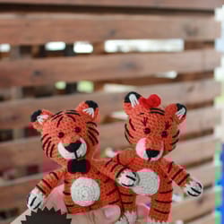 crochet pattern little tiger, amigurumi tiger, tutorial tiger pattern in english