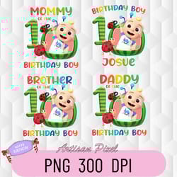 personalized cocomelon birthday png, cocomelon family png, cocomelon party family matching png, birthday custom png