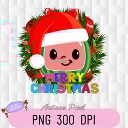 cocomelon merry christmas png, instant download png print sublimation, cocomelon png, cocomelon family, merry christmas