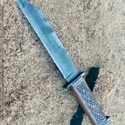 beautiful seax knife, medieval viking knife, hunting knife, carbon steel hunting knife