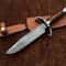 Damascus Bowie Hunting Knife