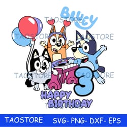 bluey svg , bluey cut files for cricut, bluey, bluey png, bluey layered svg, bluey birthday svg, bl03
