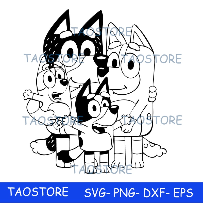 Bluey SVG , Bluey Cut Files for Cricut, Bluey, Bluey PNG, Bluey Layered Svg, Bluey Birthday Svg, BL13.jpeg