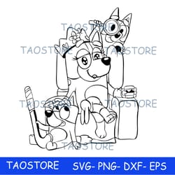 bluey svg , bluey cut files for cricut, bluey, bluey png, bluey layered svg, bluey birthday svg, bl16