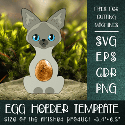 siamese cat | easter egg holder template