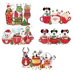 christmas coffee grinch bundle png, christmas coffee png