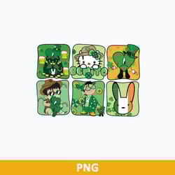 benito st patrick day png, bentio bebesota png, bad bunny lucky png, bad bunny heart leprechaun hat png file