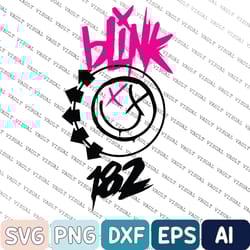 blink-182 svg, blink-182 music band svg, blink-182 pop-punk band reunite for world tour svg, blink-182 fans lover gift