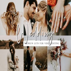 moody wedding luts for video editing, professional film color grading, adobe premiere pro, final cut mobile