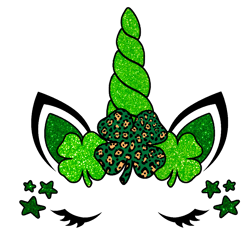 unicorn png, st patrick's day png, shamrock png, st patricks png, lucky png file cut digital download