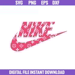 nike louis vuitton logo svg, nike svg, louis vuitton svg, fashion brand logo svg, png dxf eps file
