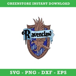 ravenclaw crest emblem svg, school of magic house crest svg, harry potter svg, intant download
