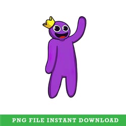 purple rainbow friend png, rainbow friend png, rainbow friend clipart, digital instant download