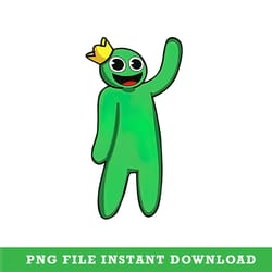 green rainbow friend png, rainbow friend png, rainbow friend clipart, digital instant download