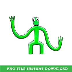 green rainbow friends png, green rainbow png, rainbow friend png, digital instant download