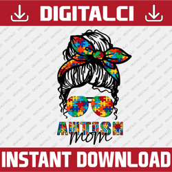 autism mom png, autism awareness, autism mama sublimation design downloads