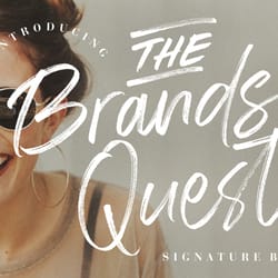 the brands quest signature brush trending fonts - digital font