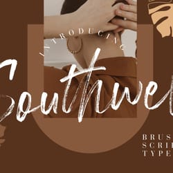 southwell brush script trending fonts - digital font