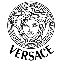 versace svg, versace logo png, versace medusa half face vector