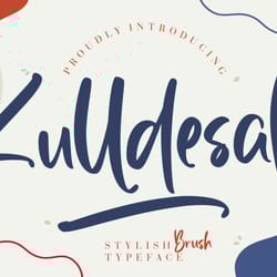 kulldesak stylish brush trending fonts - digital font
